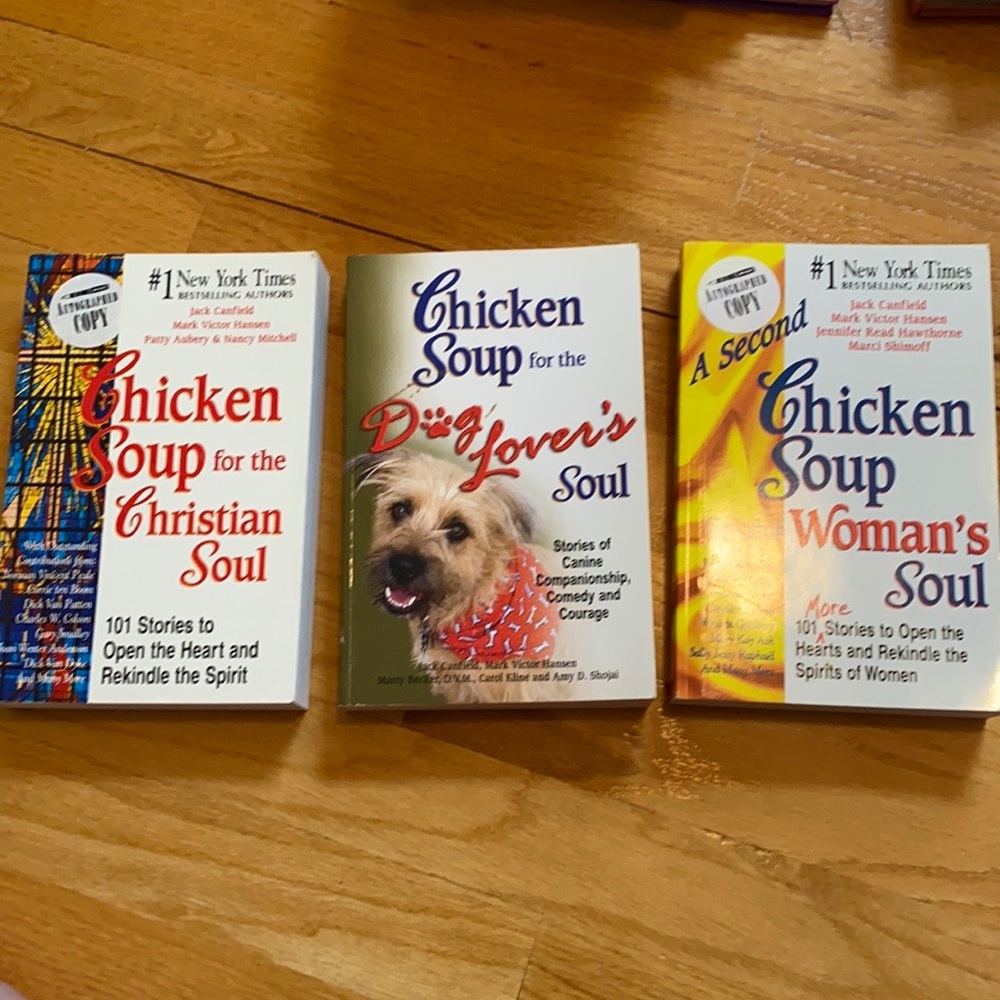 Three Chicken soup books